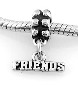 STERLING SILVER DANGLING FRIENDS EUROPEAN STYLE BEAD