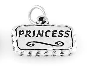 STERLING SILVER PRECIOUS PRINCESS CHARM/PENDANT