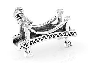 STERLING SILVER BRIDGE CHARM/PENDANT