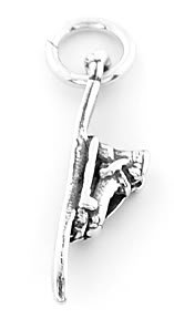 STERLING SILVER SNOW / WATER SKI CHARM/PENDANT