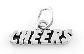 STERLING SILVER CHEERS CHARM/PENDANT