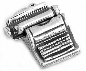 STERLING SILVER 3D TYPEWRITER CHARM