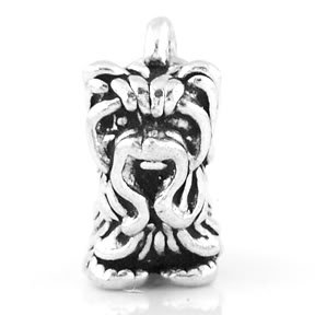 STERLING SILVER TOY YORKSHIRE TERRIER CHARM/PENDANT