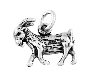STERLING SILVER LIVESTOCK GOAT CHARM/PENDANT