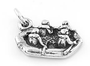 STERLING SILVER RAFTERS RAFTING CHARM/ PENDANT