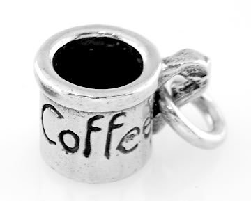 STERLING SILVER COFFEE CUP/ MUG CHARM/PENDANT