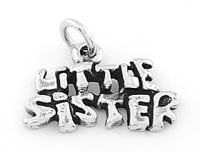 STERLING SILVER LITTLE SISTER CHARM/ PENDANT