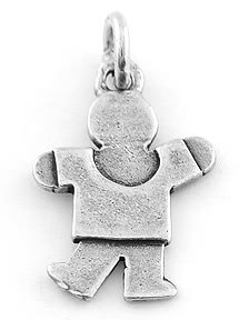 STERLING SILVER BOY FIGURE CHARM/PENDANT