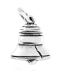 STERLING SILVER LIBERTY BELL CHARM/PENDANT