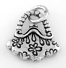STERLING SILVER VINTAGE STYLE PURSE/COIN PURSE CHARM