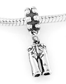 STERLING SILVER DANGLING JEAN PANTS EUROPEAN BEAD