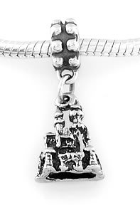 STERLING SILVER DANGLE ENCHANTING CASTLE EUROPEAN BEAD