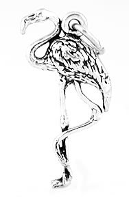 STERLING SILVER FLAMINGO CHARM/PENDANT