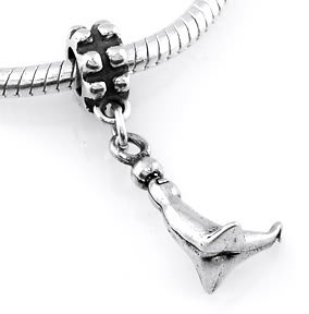 STERLING SILVER DANGLING CIRCUS SEAL EUROPEAN BEAD