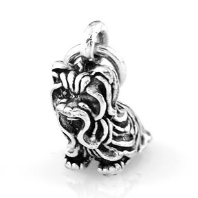 STERLING SILVER YORKSHIRE TERRIER DOG CHARM WITH 16" BOX CHAIN