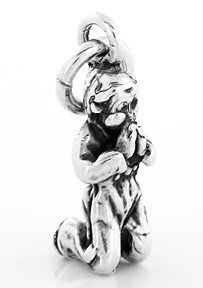 STERLING SILVER BOY PRAYING CHARM/ PENDANT