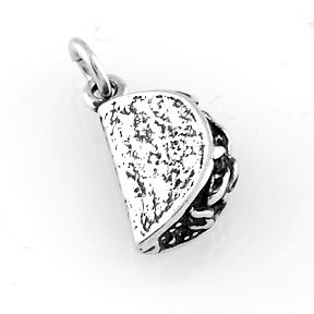 STERLING SILVER 3D TACO CHARM
