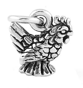 STERLING SILVER DELWARE'S STYLE STATE BIRD HEN CHARM