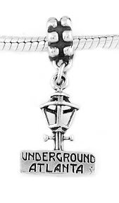 SILVER DANGLING UNDERGROUND ATLANTA EUROPEAN BEAD