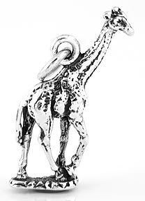 STERLING SILVER GIRAFFE 3D CHARM/PENDANT