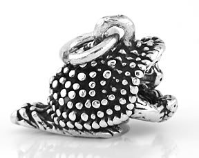 STERLING SILVER 925 PORCUPINE 3D CHARM/PENDANT