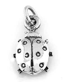 STERLING SILVER LADYBUG CHARM/PENDANT