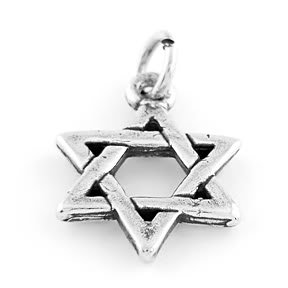 STERLING SILVER 3D JEWISH STAR of DAVID CHARM/PENDANT