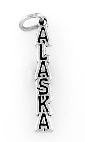 STERLING SILVER ALASKA TRAVEL CHARM
