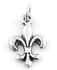 STERLING SILVER FLEUR DE LIS CHARM/PENDANT