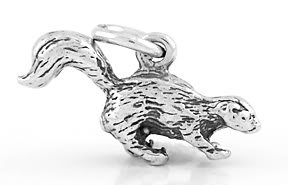 STERLING SILVER SKUNK CHARM/PENDANT