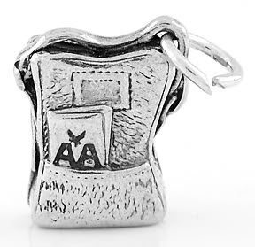 STERLING SILVER BACKPACK CHARM/PENDANT