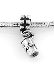 STERLING SILVER DANGLING SODA POP COLA EUROPEAN BEAD