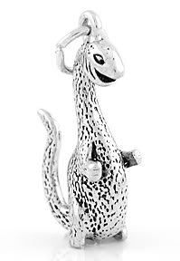 STERLING SILVER DINOSAUR CHARM/PENDANT