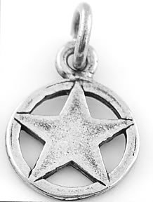 STERLING SILVER TEXAS LONE STAR CHARM/PENDANT