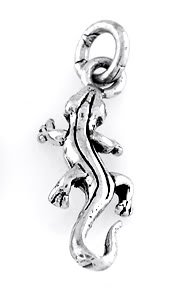 STERLING SILVER DESERT LIZARD/GECKO CHARM/ PENDANT