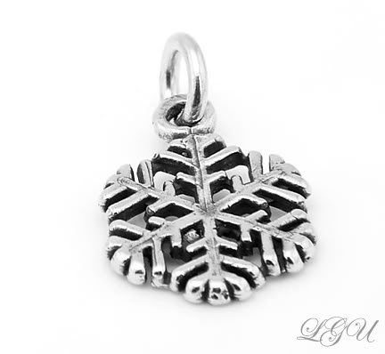 STERLING SILVER SNOWFLAKE CHARM/PENDANT