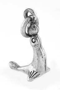 STERLING SILVER CIRCUS SEAL BALANCING BALL CHARM