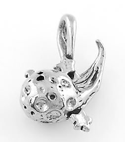 STERLING SILVER COMET CHARM/PENDANT