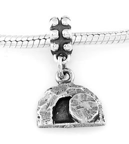 STERLING SILVER DANGLE EMPTY TOMB OF JESUS CHRIST EUROPEAN BEAD