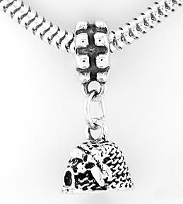 STERLING SILVER 3D DANGLING BEEHIVE EUROPEAN BEAD