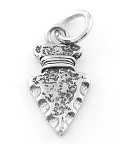 STERLING SILVER FLAT ARROW HEAD CHARM/PENDANT