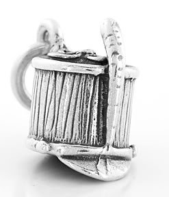 STERLING SILVER 3D MARCHING BAND / MAJOR HAT CHARM/PENDANT