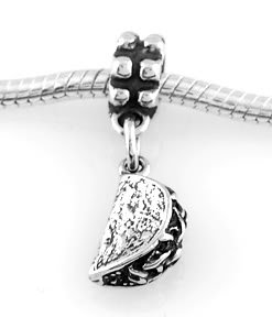 STERLING SILVER DANGLING TACO EUROPEAN BEAD