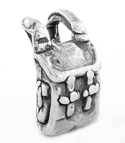 STERLING SILVER BACKPACK 3D CHARM/PENDANT
