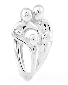 STERLING SILVER FAMILY OF 5 CHARM/PENDANT