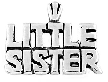 STERLING SILVER LITTLE SISTER CHARM/PENDANT