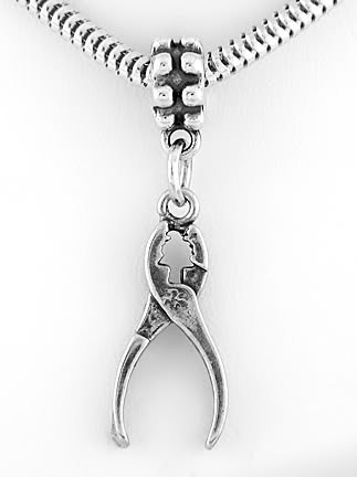 STERLING SILVER DANGLING PLIERS EUROPEAN BEAD