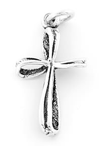 STERLING SILVER CROSS CHARM/PENDANT