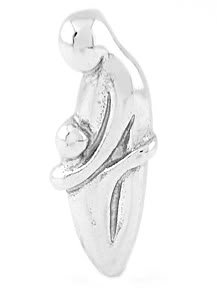 STERLING SILVER MOM AND CHILD CHARM/PENDANT
