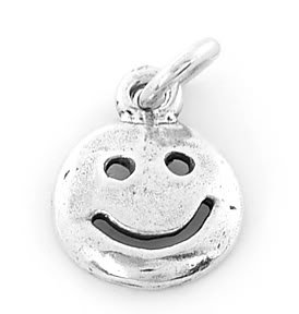 STERLING SILVER SMILE FACE CHARM